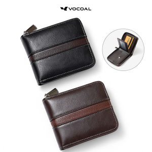 VOCOAL Mens Wallet Simple Short Soft PU Business Wallet Multi-Card Position Holder Mini Travel Purses Coin Pouch ID Credit Cards Holders