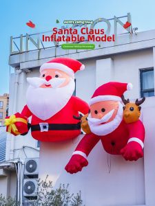 HANLIANG | Inflatable Climbing Santa Decor Christmas Decoration