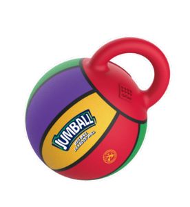 👍 (SG Authorized) GiGwi Jumball for Dog Puppy Durable Interactive Enrichment Basketball Toy Air Pumped with Handle