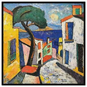 Tranh sáp dầu phong cảnh. Tranh treo tường dán tường sơn dầu canvas trang trí. CGI-1907