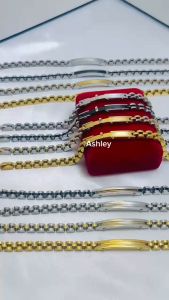 stainless bar bracelet high quality bracelet 20cm for men non tarnished