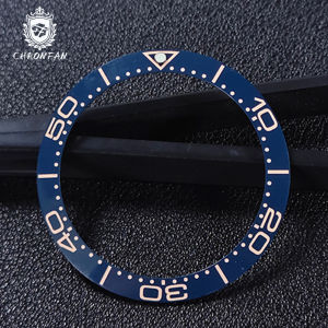 CHRONFA 38*30.5mm Ceramic For Sehorse/SUB Watch Bezel Insert Ring Slope NH35 NH34 GMT Diving Men DIY Watch Part Accessories