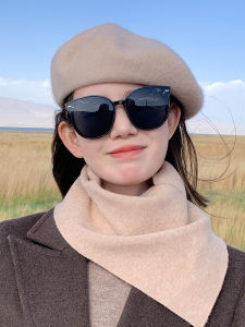 ผ้าพันคอแบบสวมหัวสำหรับผู้หญิง ผ้าพันคอแบบสวมหัวกันลม อบอุ่น แฟชั่นสูง เดินทางกลางแจ้ง ฤดูหนาว ผ้าพันคอแบบสวมหัวทรงกลม