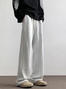 Quần Thể Thao Nam Ống Đứng Ống Đứng Dáng Rộng Thoải Mái Mùa Thu 2025 Phong Cách Mới Quần Dài Thể Thao Mỹ