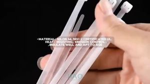 Kabel Ties Ukuran 2.5/3.6x100/150/200/250/300mm Warna PUTIH/HITAM 1PACK Isi 100PCS