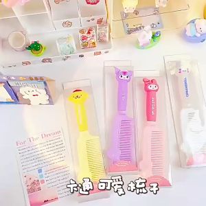 Kids Fashion Variety of Kids Hair Comb / Brush Sanrio Kuromi Melody Cinnamoroll Hair Accessories