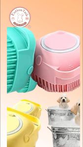 Pet Brush Sikat Mandi Kucing dan Anjing dengan Slot Sabun
