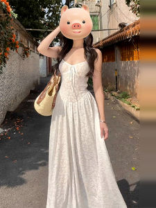 LIRUSHAN | French Style Floral Strappy Summer Dress