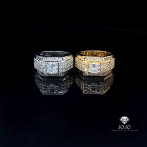 N1230 Nhẫn nam có lót lòng đính đá CZ cao cấp JOJO