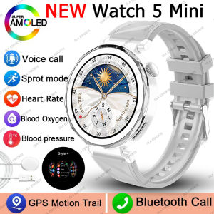 2025 New Lady Smart Watch 5 mini NFC GPS Tracker 1.27Inch HD AMOLED Screen Heart rate BT call IP68 Waterproof Womens Smartwatch