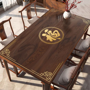 ผ้าคลุมโต๊ะทานอาหารแบบใส กันน้ำมัน กันความร้อน ไม่ต้องซัก พื้นรองปูโต๊ะพลาสติก ครึ่งนิ้ว สำหรับห้องนั่งเล่นสไตล์จีนใหม่