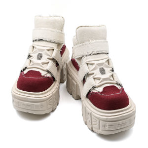 Giày Bốt Cổ Ngắn Nữ Phong Cách Gothic Punk Kiểu Buộc Dây Đế Platform Gót Cao Trang Trí Kim Loại Kiểu Giày Thể Thao Trên Mắt Cá Chân Kiểu Giày Bốt Đi Xe Máy