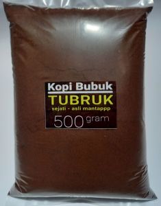 Kopi Bubuk TUBRUK SEJATI ASLI isi bersih 500 gram terasa mantap nya. Ini baru namanya kopi tubruk ringan tapi mantappp nggak hambar dijamin