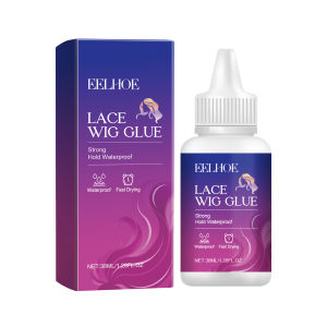 EELHOE No Residue Clear Glue Strong Hold Lace Wig Glue Hair Adhesive Waterproof Sweatproof Lace Melting Glue Wig Install Glue Lace Glue Waterproof Invisible Strong Hold For Wig Super Bonding Adhesive Glue