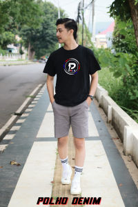 Celana Chino Pendek Boardshort Atas Lutut Bahan Stretch 27-38 by POLHO DENIM