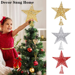 【Free Shipping】Christmas Tree Top Decoration Glittering Star Hanging Pendant Treetop Topper XmasTree Decor Ornament Festival Gift Home Decor