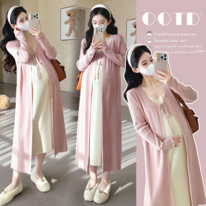 Pregnancy Friendly Lace Spliced Knitted Dress