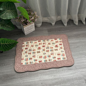 Export Pure Cotton Absorbent Floor Mat Machine Washable Pet Cooling Mat Bathroom Door Household Cotton Mat