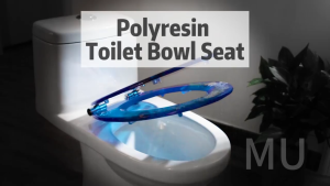 Nordic Resin Toilet Seat Cover Universal UVO Type Heavy Duty Toilet Lid Colourful Design With Stainless Steel Close Hinge