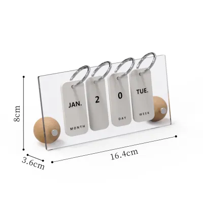 Lịch Để Bàn Sáng Tạo Gỗ Acrylic Đơn Giản