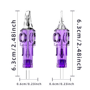 LASTJUDG 20Pcs/box Professional #12 Standard Assorted Tattoo Needles Disposable 0.35mm Tattoo Cartridge Needles for Artists Safe and Reliable for Precision Tattooing