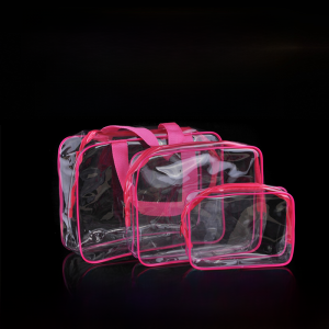 Waterproof Cosmetic Bag Portable Satchel Cosmetics Cosmetics Bag Large Capacity PVC Transparent Travel Toiletry Bag In Stock