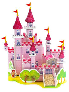 Đồ Chơi Hình Khối Xây Dựng Hình Chập 3D Màu Hồng Lâu Đài Kích Thước Lớn Đồ Trang Trí Giáo Dục Sớm Đồ Chơi Giáo Dục Cho Trẻ Em