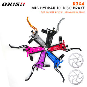 2025 ONIRII IIIPRO R3X4 Horizontal Cylinder 4-Piston Hydraulic Disc Brake Quick Release MTB Caliper for MTB Climbing AMXC NEW