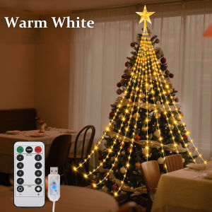 USB Powered LED Christmas Lights Fairy String Lights with 8 Modes for Tree Home Garden Party Decoration