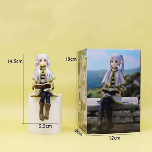 Bandai | 14cm Frieren: Beyond Journeys End Anime Figure Sitting Fern Action Figures Frieren Noodle Stopper PVC Model Statue Collection