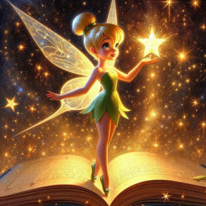1 piece - Potdemiel-5D-DIY - Flocking cloth - Special drill - Diamond painting set - Fairy Starlight - Diamond Art