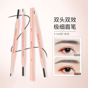 Long-Lasting Waterproof Eyebrow Pencil for Women Natural Looking Dual-Ended Fine Tip Eyebrow Defining Brush Included
