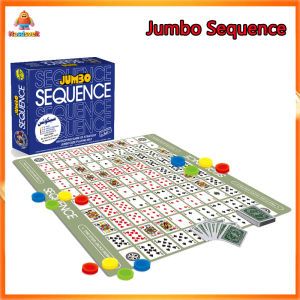 【Jumbo Sequence】 Board Game Jumbo Sequence for Family Party Game Tabletop Games For Kids And Adults Combination Table Games 2-12 Players Childrens Toy Gift Card Games