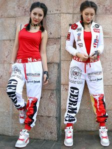 Womens Jazz Dance Sportswear Set Autumn Winter Dancing Performance Outfit Square Step Hip Hop Street Dance Group Show Costume