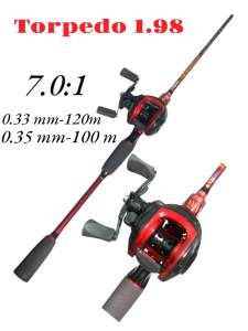SET BC JORAN KATANA TORPEDO 1.98 $ REEL HIAYI