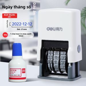 deli | Máy In Ngày Hạn Sử Dụng và Ngày Sản Xuất Mini Bằng Tay Di Động