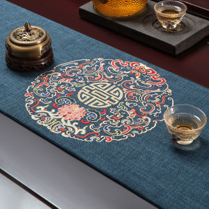 Wedding Table Flag Chinese Zen Style High End Mat Cloth Tea Table Center Tea Tablecloth Long Tea Table High End Home Textile