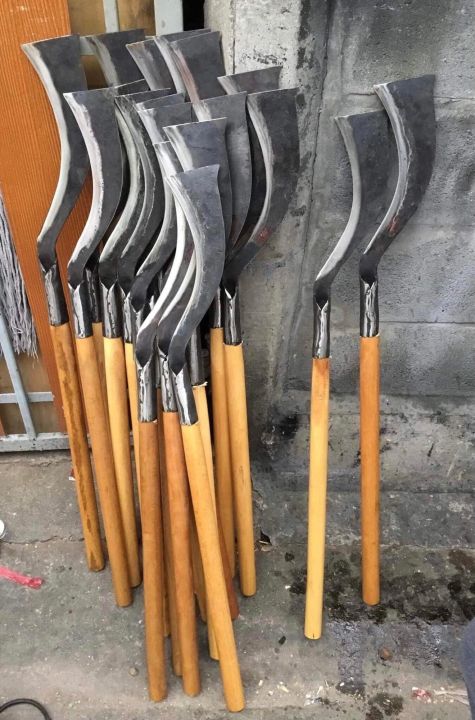 มีดพร้าอรัญญิกมีดเหรียญ ด้ามไม้เขล็งยาว 100 ซม.