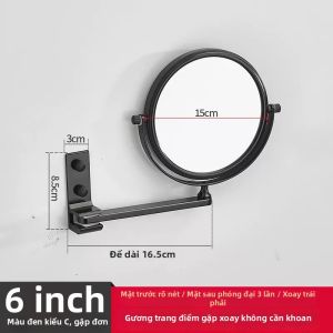 GUANGMANZHI | Gương Phóng Đại Điều Chỉnh Được Không Cần Khoan cho Phòng Tắm và Khách Sạn