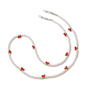 Fashion Transparent Crystal Glasses Chains for Woman Gril Crystal Black Beads Eyeglasses Necklace Metal Sunglasses Cord Lanyard