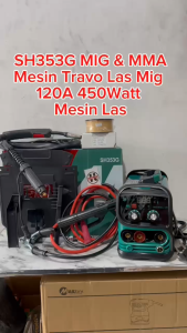 SH353G MESIN LAS MIG 450WATT 120A MAILTANK SH353G Mesin Las Mig 120 Gas CO2 FluxCore Gasless MIGi 120A Termurah Paling Murah Promo Diskon
