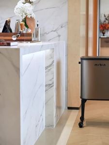 MR.Bin | Kitchen Trash Can Tall Large Capacity Lid Bend-Free