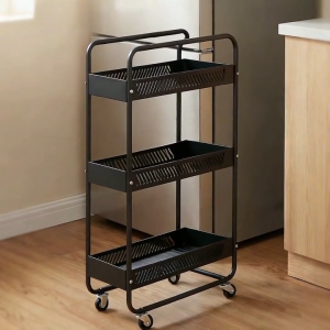 YOYO Narrow Gap Kitchen Storage Cart | Mobile Rolling Spice Rack | 3/4-Tier Slim Organizer for Oil Bottles & Seasonings | Must For Small Kitchens
