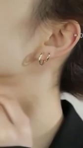 Muse Harbor ต่างหู-ต่างหูวงแหวนเหล็กไทเทเนียมหรูหราอเนกประสงค์ทนทาน