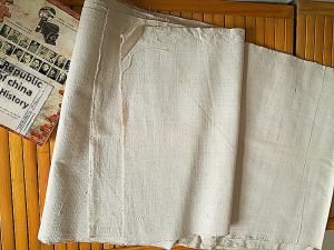 Pure Cotton Hand-Woven Earth Cloth Old Coarse Cloth White Calico Grass Wood Dyed Wax Dyed Blue Dyed Material Tie Dyed Child Embroidery Fabric