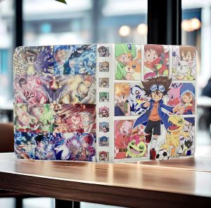 Digital Baby Card Binder Jiugongge Card Storage Book Large Capacity Card Collection Book Leather Two-Dimensional Animation Card Holder