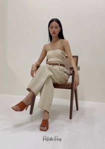 ไซซ์ปกติ หน้าเท้าแคบ ลด 1 Palette Pairs รุ่น Jodie รองเท้าส้นสูง 3 นิ้ว หน้าคาด ผ้าถัก ผ้าknit สวยแพงแบบ Quite Luxury