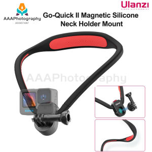 【Ready shipping】Ulanzi Go-Quick II Magnetic Silicone Neck Holder Mount For GoPro Hero 12 11 10 9 8 7 Insta360 DJI Osmo Action Camera Accessorie
