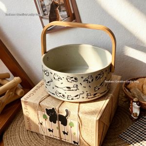 Cute Retro Japanese Design Fruit Basket for Birthday Gift