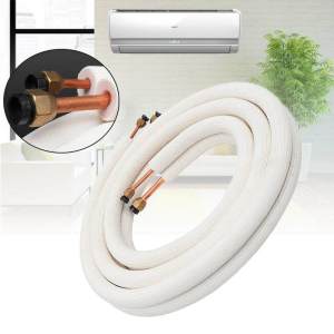 Air Conditioner Tube 1/4+3/8 Insulated Aluminum+Copper Pipe 3mtr Air Conditioning Pipes Copper Tube For Aircon